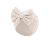 Bonnet turban pour chambre d'enfant, hôpital, bonnet pour nourrisson, couleur unie, bandeau pour bébé nouveau-né, plusieurs options de couleur, couvre-chef indien nouveau-né, beige, Taille unique