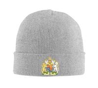 Bonnet Unisexe En Maille Classique Orné Des Armoiries De L'Irlande Nord Drapeau Royaume-Uni Chaud Extensible Doux Ce Bonnet D'Hiver À Revers Est Un Cadeau Thermique Idéal Pour Lui Elle Ou Papa