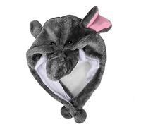 Bonnet unisexe en peluche éléphant | Joli couvre-chef de dessin animé, peluche, chaud, résistant au froid, unisexe, accessoire de performance parent-enfant