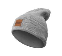 Bonnet Urban Classic leatherpatch long Gris TU