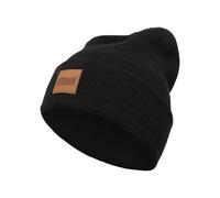 Bonnet Urban Classic leatherpatch long Noir TU