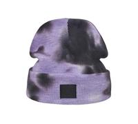 Bonnet - Urban Classics - Tie Dye - Violet/Gris foncé - 100% coton - Taille unique
