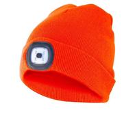 Velamp Lighthouse - Bonnet à LED Rechargeable par USB, Lumineux 100 Lumen, Taille Unique, Lavable, pour Le Sport et Le Travail - Mixte