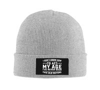 Bonnet Vintage Humoristique « Je ne Sais Pas Comment me comporter comme Une Personne de Mon âge », Bonnet tricoté pour Homme et Femme, Bonnet de Nuit Noir