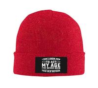 Bonnet Vintage Humoristique « Je ne Sais Pas Comment me comporter comme Une Personne de Mon âge », Bonnet tricoté pour Homme et Femme, Bonnet de Nuit Noir