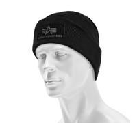 Alpha Industries Velcro Beanie Couvre-chefs pour homme Taille onesize - Noir