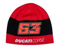 Bonnet - VR46 - Dual Ducati Corse Francesco Bagnaia 63 - Rouge - Acrylique Taille unique