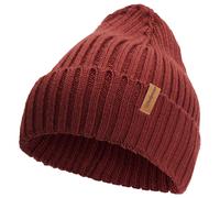 Bonnet Woolpower Beanie Rib université rouge rouille