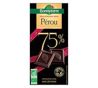 BONNETERRE Chocolat noir dégustation 75% Pérou 100G Bio -