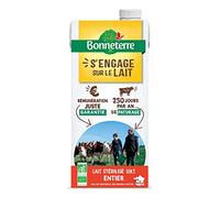 Bonneterre - Lait Stérilisé Uht Entier 1L - Vendu par unité