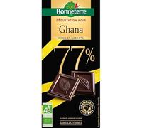 Bonneterre - Tablette Chocolat Noir 77% Du Ghana 80G