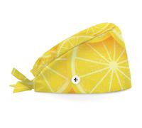 Bonnets chirurgicaux bouffants imprimés, Bonnets de Travail tranchés en Kumquat, Bandeau Anti-Transpiration réglable