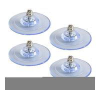 Bonnets d'aspiration pour cintre de fenêtre : ensemble de cadre de lit pour chat, 4 supports transparents | Conception de vis sûre en matériau PVC, coussinets d'aspiration à support solide