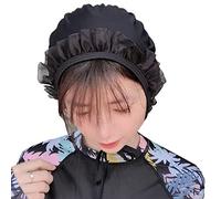 Bonnets de Bain pour Adultes, imperméables et Confortables, Bonnet de Bain coréen Mignon à Volants pour Cheveux bouclés, épais, Longs et Courts, imperméables pour Hommes