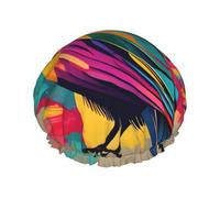 Bonnets de douche colorés avec une double couche qui maintient bien vos cheveux, que ce soit pendant la douche ou le bain.