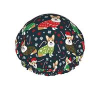 Bonnets de douche Corgi bonnet de bain élastique multi-usages bonnet de cheveux imperméable pour spa/salon/usage domestique/hôtel/voyage