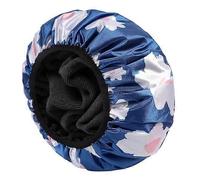Bonnets De Douche Doublés En Tissu Éponge Pour Femmes, Grands Bonnets De Douche Réutilisables À Trois Couches