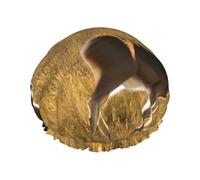 Bonnets de douche en forme de cerf avec une double couche, maintiennent bien vos cheveux, que ce soit pendant la douche ou le bain.