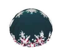 Bonnets de douche Merry Christmas avec une double couche, maintiennent bien vos cheveux, que ce soit pendant la douche ou le bain.