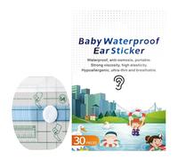 Bonnets De Douche Pour Oreilles - Couvre-oreilles Doux Et Imperméables 30 Pièces | Gadgets De Bain Respirants Pour Bébé | Membrane PU Professionnelle + Doublure En Coton | Film Imperméable De Qualité