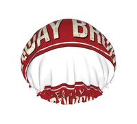 Bonnets de douche rétro pour brunch du dimanche pour femmes, réutilisables, imperméables, souples, double couche de protection