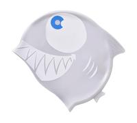 Bonnets de natation pour enfants, motif requin mignon en silicone, élastique, antidérapant