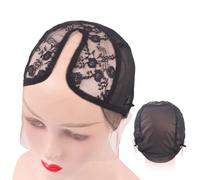 Bonnets de perruque pour femmes en forme de T, bonnet perruque en dentelle transparente, filet antidérapant et respirant avec bande élastique pour maintenir les perruques en place,