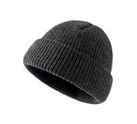 Bonnets d'hiver tricotés aux Couleurs Vives et acidulées for Femmes, Chauds et épais, Style Streetwear/Sport for Couples(Dark Grey)