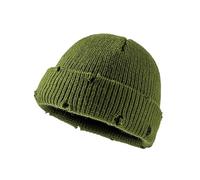 Bonnets d'hiver tricotés aux Couleurs Vives et acidulées for Femmes, Chauds et épais, Style Streetwear/Sport for Couples(Army Green)