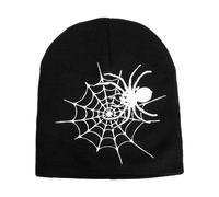 Bonnets En Coton Résistant Au Froid Pour Garçon,Chapeau Pull À Gratter,Crâne Shoous,Avec Modules D'araignée,Halloween,Chaud,Hiver, - Type Style 3
