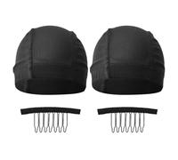 Bonnets En Filet Pour Perruque 2 Pièces Et 2 Épingles À Cheveux, Bonnets En Filet Élastiques Rétractables, Bonnets En Filet Doux Et Respirants, Accessoires Pour Perruque