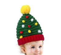 Bonnets Tricotés pour Chapeau Forme Sapin Extensible Chaud Festif Pour Fête | Chapeaux de Noël pour Fêtes Automne Hiver Célébration Cabine Photo Accessoire Festival Vacances Act