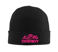 Bonnets Unisexes Embrasse-Moi, Cow-Boy Hommes Bonnets Personnalisé Hiver Bonnet À Revers, pour Ski, Enfants, Sport, 56-62cm
