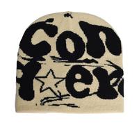 Bonnets Y2k Pour Femmes Culpa Bonnets Dupes Skull Cap Y2K Bonnets Skullies Bonnets Lettre Imprimer Accessoires Bonnets Y2K Cadeaux Noël Pour Femmes Et Hommes (Étoile Kaki,Taille unique)