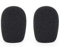 Bonnette anti-vent en mousse pour microphone en mousseline pour microphones de diamètre 1,6,filtre en mousse éponge,compatible avec le profil Sennheiser,FIFINE K669B,T669 (paquet de 2)
