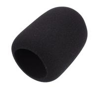 Bonnette Anti Vent en Mousse pour Microphone Noir | Réduit le Bruit du Souffle, Facile à Poser et Retirer, Protection Pratique, Accessoire Discret