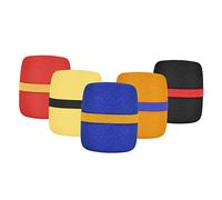 Bonnette Anti Vent Épaisse 7x6x3,2cm, pour Microphone, Lot de 5 | Mousse Dense et Élastique, Réduit le Bruit du Vent et Protège la Tête, pour Chant Karaoké Couleur Aléatoire
