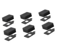 Bonnette anti-vent for microphone de caméra Insta 360 X5 X4 (6 pièces) : protection en mousse et coussinets éponge coupe-vent