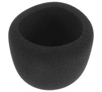 Bonnette Anti-vent pour Microphone en Mousse Noire, des Plosives | Cache-micro Léger, Usage Sanitaire pour Conférences, Fêtes et Prise de Parole Publique