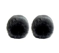 Bonnette Anti-Vent pour Microphones, Grey | Pour minimiser les interférences du vent pendant les émissions, des fourrures synthétiques pour une acoustique