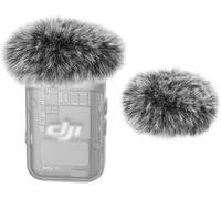 Bonnette Micro Anti Vent Adapté à DJI Mic 2 Lavalier sans Fil,Mousse Micro en Fourrure Filtre Anti Pop Professionel Adapté à DJI Mic 2 et OSMO Pocket 3 Créateur (2 Pièces)