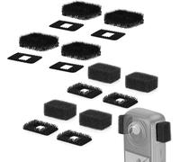 Bonnette Micro Anti Vent,Mousse Micro en Fourrure Anti Pop,Filtre Anti-Pop Compatible avec Caméra d'action Insta360 X4¿Insta360 X3 pour Sport,Voyage (4 Mousse+ 4 Fourrure)