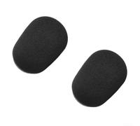Bonnette Micro Flockée pour RØDE PodMic 2pcs Noir | Réduction bruit vent, mousse flockée douce, compatible parfait, idéal extérieur, lot de 2