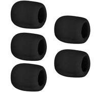 Bonnette Micro,Mousse Micro,Mini Microphone Casque Pare-brise Mousse,Pour La Salle De Classe,Interviews D'Actualités,La Salle De Conférence (noir)