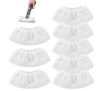 Bonnettes Microfibre Lingettes, 8 Pièces Recharge de Lavette Balai Vapeur en Microfibre, Housse de Serviette en Coton pour Karcher Vapeur, Pour Karcher Easy Fix SC2, SC3, SC4, SC5