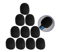 Bonnettes/mousses de micro, micro-casque et micro cravate, Mousse Microphone Bonnette,Noir, lot de 10