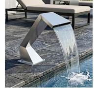 BONNEVIE - 1parcel - Cascade de piscine avec LED RGB Acier inoxydable Argenté - Fontaines zaj62m95