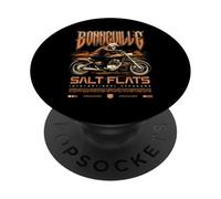 Bonneville Salt Flats Courses de Motos Motard Vintage PopSockets PopGrip Adhésif