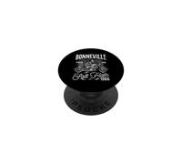 Bonneville Salt Flats Moto Racing Biker Anniversaire 1966 PopSockets PopGrip Adhésif