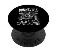 Bonneville Salt Flats Motorcycle Racing Biker Birthday 1983 PopSockets PopGrip Adhésif